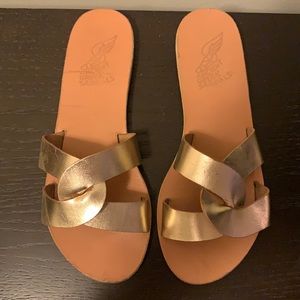Ancient Greek Sandals Desmos Platinum Size 39